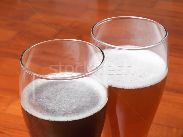 Two glasses of German beer Stock photo © claudiodivizia