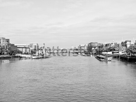 Fluss Thames London Panorama Ansicht Stadt Stock foto © claudiodivizia