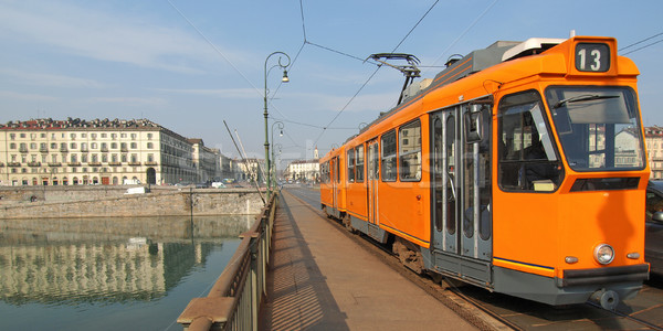 Transport public pont rivière route ville [[stock_photo]] © claudiodivizia