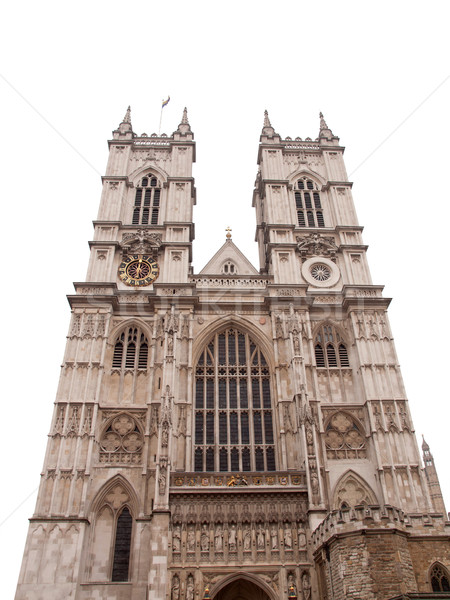 Westminster abbaye église Londres isolé blanche [[stock_photo]] © claudiodivizia