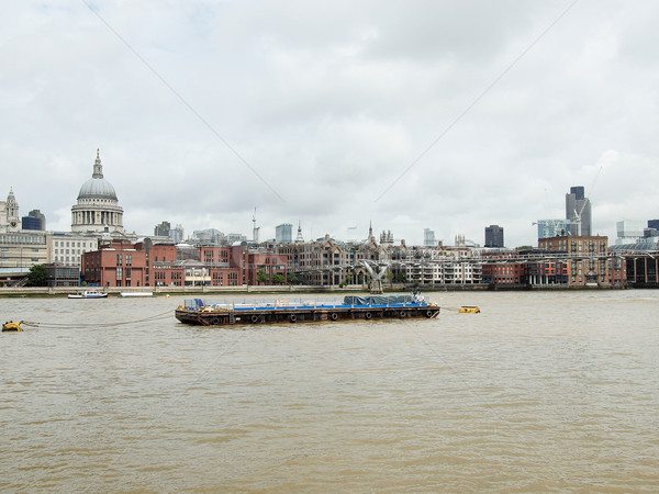 Râu tamisa Londra panoramic vedere turn Imagine de stoc © claudiodivizia