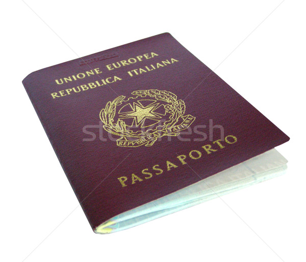 Passaporte italiano viajar cartão europa país Foto stock © claudiodivizia