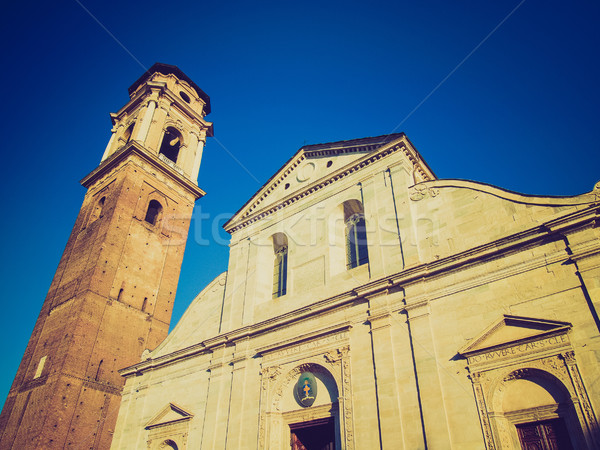 Retro look Turin Cathedral Stock photo © claudiodivizia