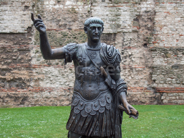 Stock foto: Kaiser · Statue · alten · roman · London · Architektur