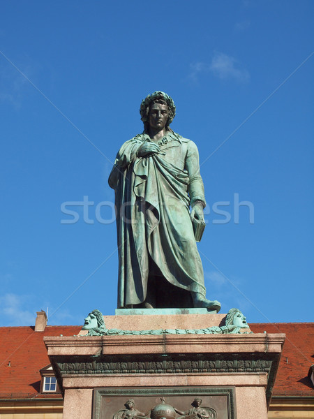Schiller statue, Stuttgart Stock photo © claudiodivizia