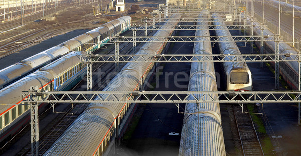 Eisenbahn Zug Transport Transport Stock foto © claudiodivizia