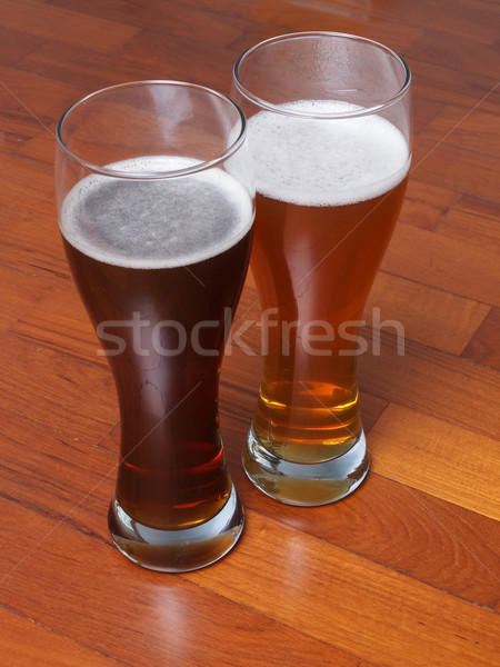 Two glasses of German beer Stock photo © claudiodivizia