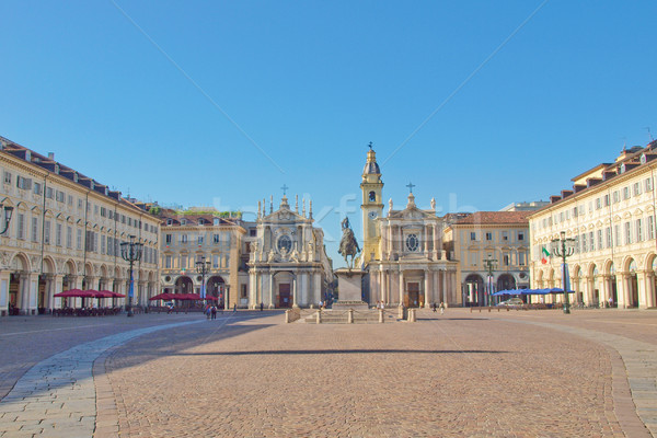 Piazza San Carlo, Turin Stock photo © claudiodivizia