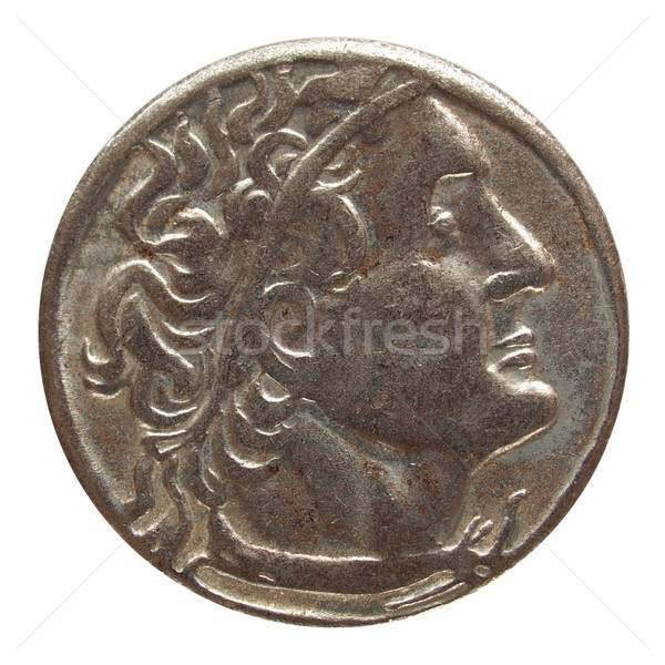 Roman Münze alten Geld Retro Jahrgang Stock foto © claudiodivizia
