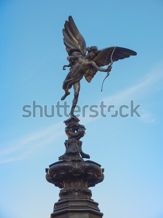 [[stock_photo]]: Cirque · Londres · statue · amour · ange · vintage