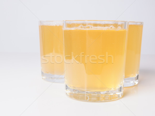 Stockfoto: Ananas · sap · bril · continentaal · ontbijt · tabel · vruchten