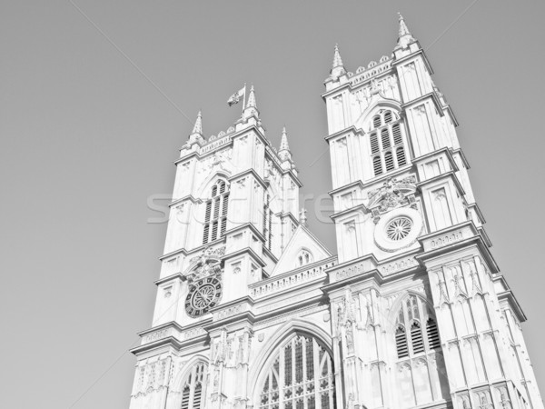 Westminster abbaye église Londres vintage Europe [[stock_photo]] © claudiodivizia