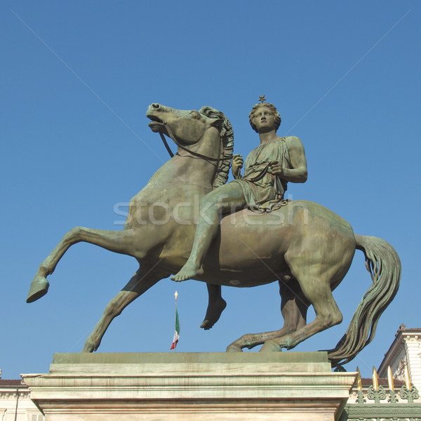 Anciens baroque statue femme cheval [[stock_photo]] © claudiodivizia