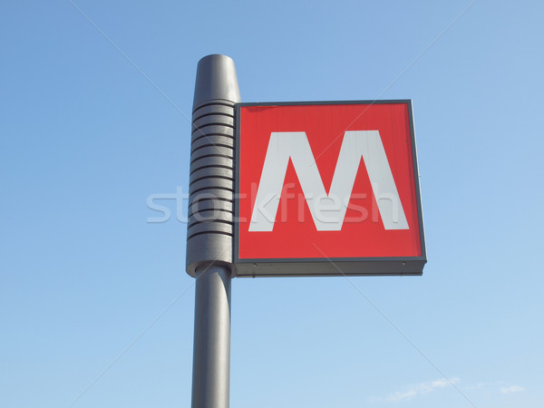 Stock fotó: Metró · felirat · földalatti · metró · cső · közlekedési · tábla