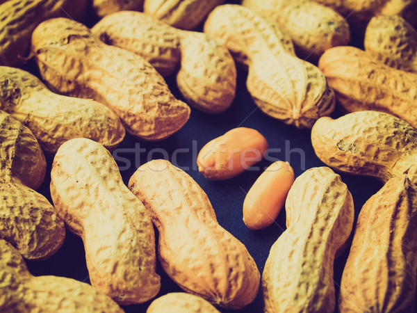 Retro look Peanut picture Stock photo © claudiodivizia