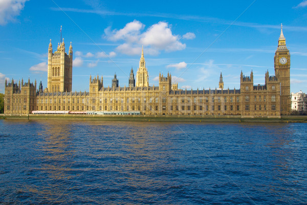 домах парламент Вестминстерский дворец Лондон Готский Сток-фото © claudiodivizia