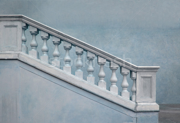 Pietra barocco scala corrimano costruzione blu Foto d'archivio © claudiodivizia