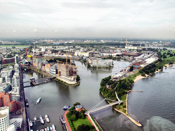 Duesseldorf Mediahafen Stock photo © claudiodivizia