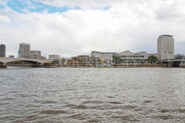 реке Темза Лондон панорамный мнение башни Сток-фото © claudiodivizia