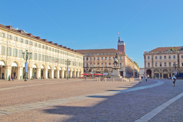 Piazza San Carlo, Turin Stock photo © claudiodivizia