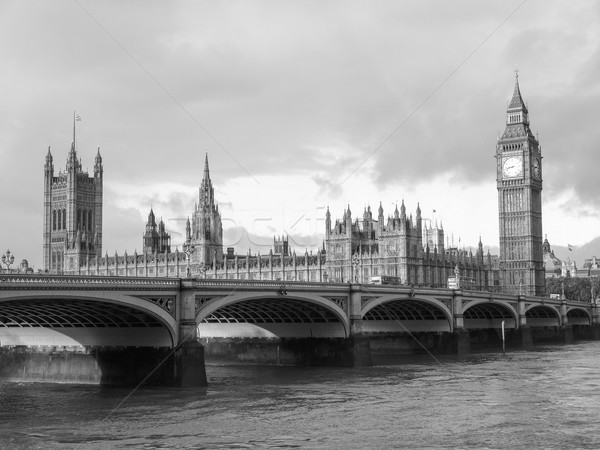 Westminster ponte panorama case parlamento Big Ben Foto d'archivio © claudiodivizia