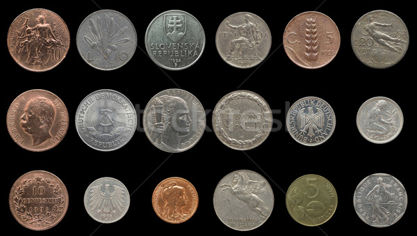 Antigo europeu moedas vintage países Alemanha Foto stock © claudiodivizia