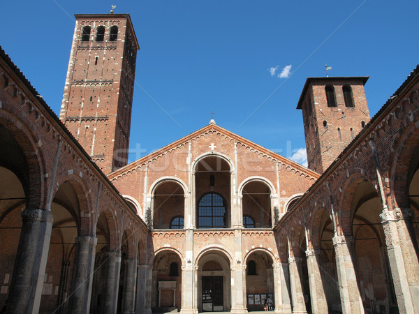Sant Ambrogio church, Milan Stock photo © claudiodivizia