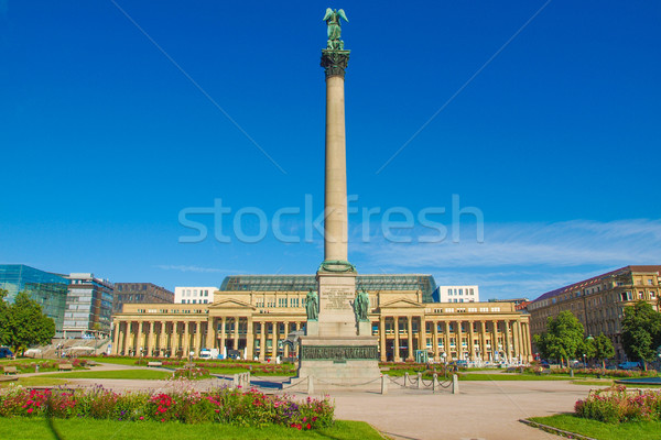 Schlossplatz (Castle square) Stuttgart Stock photo © claudiodivizia