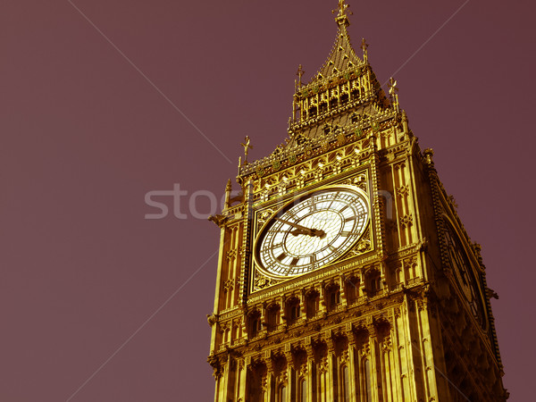 Rétro regarder Big Ben Londres vintage Rechercher [[stock_photo]] © claudiodivizia