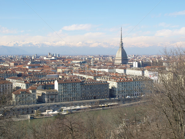 Vue ville torino Skyline panorama [[stock_photo]] © claudiodivizia