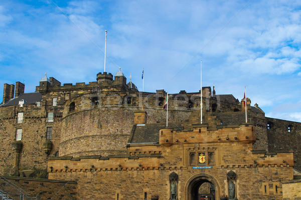 Edinburgh kép kastély Skócia Nagy-Britannia Egyesült Királyság Stock fotó © claudiodivizia
