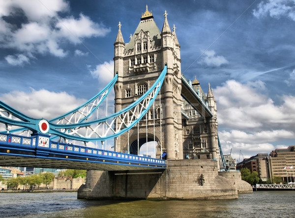 Tower Bridge Londres rivière thames Europe panorama Photo stock © claudiodivizia