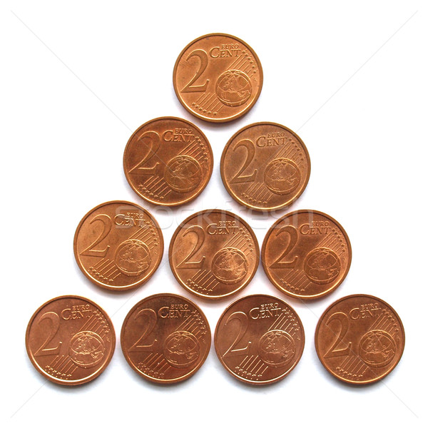 Euro munten bos geld europese valuta Stockfoto © claudiodivizia