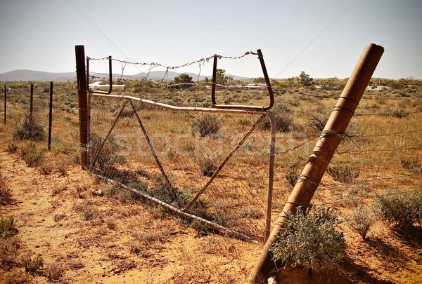 old desert fence Stock photo © clearviewstock