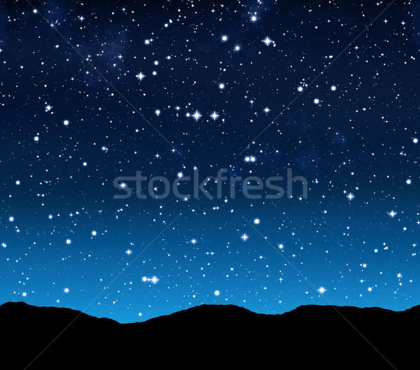 starry sky at night Stock photo © clearviewstock