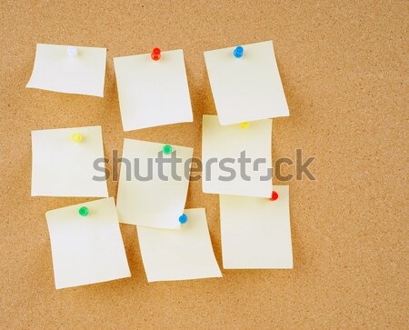 notes on corkboard Stock photo © clearviewstock