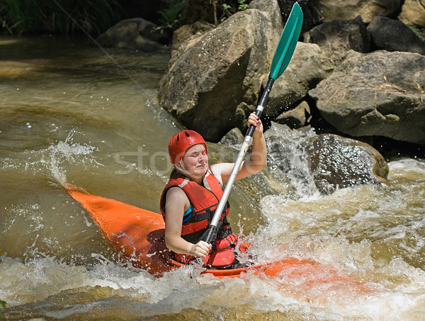 white water kayaking Stock photo © clearviewstock