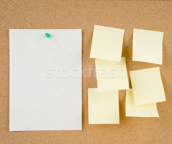 notes on corkboard Stock photo © clearviewstock