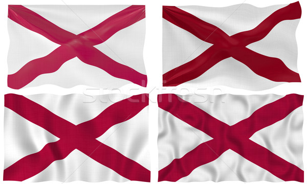 четыре флагами Алабама флаг Сток-фото © clearviewstock