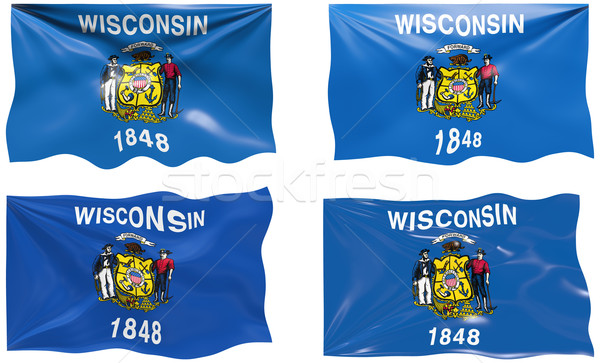 Banderą Wisconsin obraz Zdjęcia stock © clearviewstock