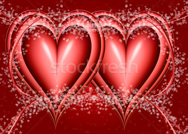 two bound hearts Stock photo © clearviewstock