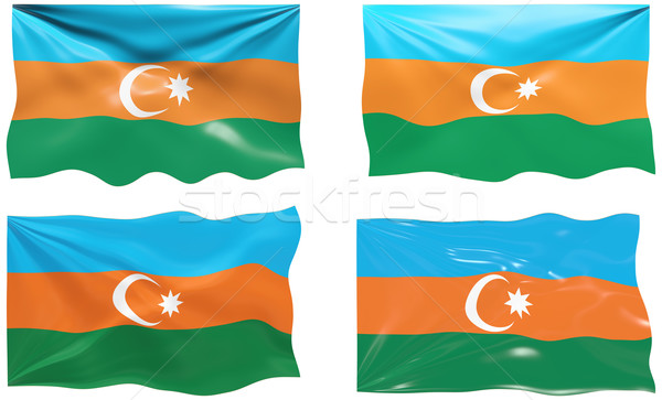 Stockfoto: Vlag · Azerbeidzjan · groot · afbeelding