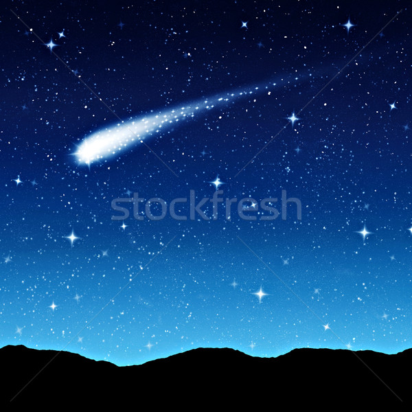 starry sky at night Stock photo © clearviewstock
