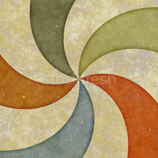 sixties style grungy sunburst swirl Stock photo © clearviewstock