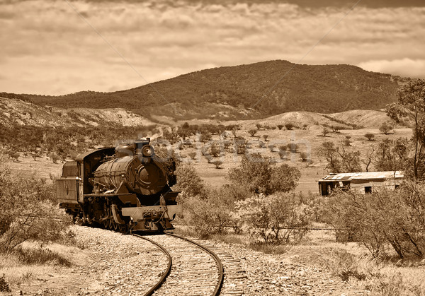 steam train coming around the corner Stock photo © clearviewstock