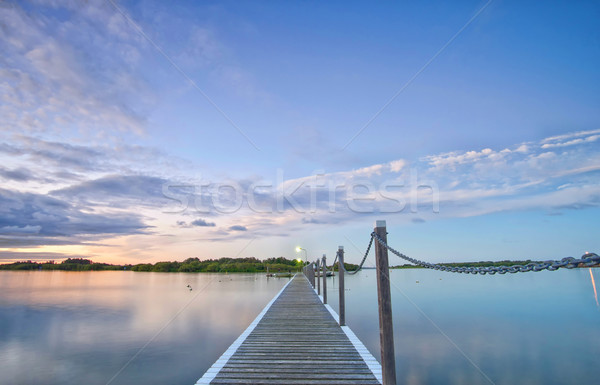 pontoon jetty across the water Stock photo © clearviewstock