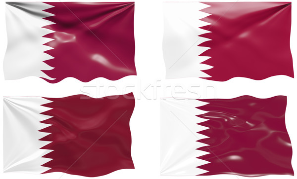 Bandera Katar imagen Foto stock © clearviewstock