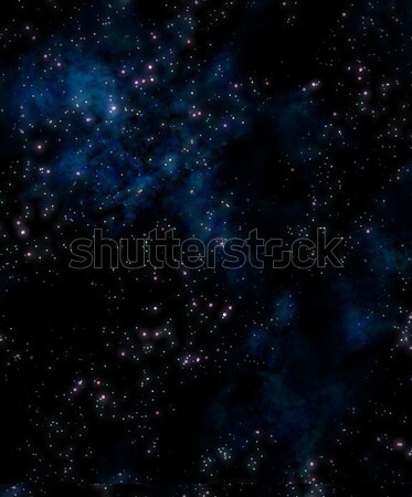 Сток-фото: звезды · космическое · пространство · синий · туманность · облака · дизайна