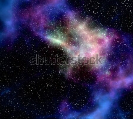 outer space cloud nebula and stars Stock photo © clearviewstock