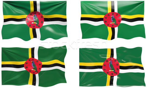 Bandeira Dominica imagem Foto stock © clearviewstock